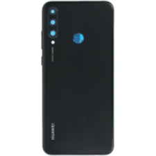  02353QQV Gyári akkufedél hátlap - burkolati elem Huawei Y6p, fekete mobiltelefon, tablet alkatrész