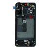  02354HLT Gyári Huawei P30 fekete LCD kijelző érintővel kerettel előlap
