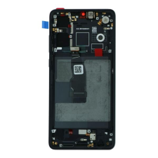  02354HLT Gyári Huawei P30 fekete LCD kijelző érintővel kerettel előlap mobiltelefon előlap
