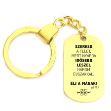  &#039;Szeresd a telet... Élj a mának...&#039; kulcstartó, választható több színben kulcstartó
