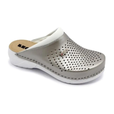  0Ft kiszállítás! Leon Comfortstep 3400 pezsgő bőr női klumpa 38 gyógypapucs