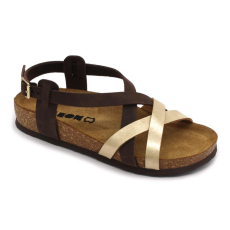  0Ft kiszállítás! Leon Comfortstep 4305 barna női bőr szandál 36-41- Birkenstockhoz hasonlatos talppal