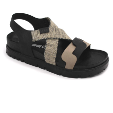  0Ft kiszállítás! Leon Comfortstep 6301 fekete női bőr szandál 36