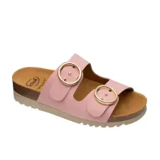  0Ft kiszállítás!  Scholl Malibu 2 Straps női rózsaszín papucs bioprint talppal 37 gyógypapucs