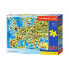 100 darabos Európa-térkép puzzle, 40×29 cm puzzle, kirakós