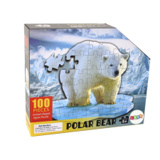 100 darabos puzzle - jegesmedve motívummal puzzle, kirakós