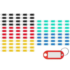  100 db színes kulcsazonosító készlet kulcstartó