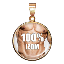 100% izom medál lánccal vagy kulcstartóval medál