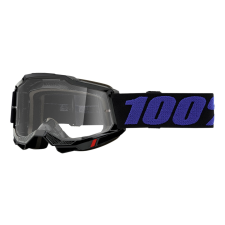100% Motocross szemüveg 100% ACCURI 2 Moore kék-fekete (átlátszó védőburkolat) motoros szemüveg