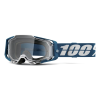 100% Motocross szemüveg 100% ARMEGA Albar kék-fehér (átlátszó szemellenző)