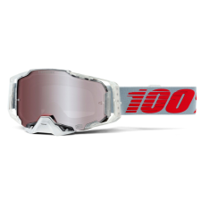 100% Motocross szemüveg 100% ARMEGA X-Ray-Hiper ezüst plexi motoros szemüveg