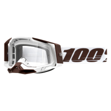 100% Motocross szemüveg 100% RACECRAFT 2 Hómadár barna-fehér (tiszta szemellenző) motoros szemüveg