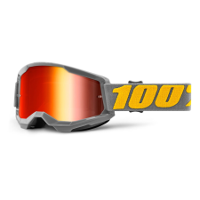100% Motocross szemüveg 100% STRATA 2 Izipizi szürke (piros tükör plexi) motoros szemüveg