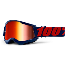 100% Motocross szemüveg 100% STRATA 2 Masego kék (piros tükör plexi) motoros szemüveg