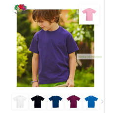  100% pamut gyerek póló, Fruit of the loom