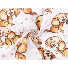  100 % Pamutvászon - Kutyusok dekorációs kellék