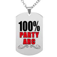 100% Party Arc medál lánccal, választható több formában és színben medál