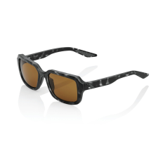 100% RIDELEY Matte Black Havana szürke napszemüveg (bronz lencsék) motoros szemüveg