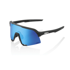 100% S3 Matte Black fekete napszemüveg (HIPER kék üveg) motoros szemüveg