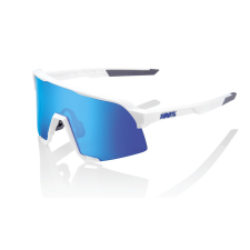 100% S3 Matte White fehér napszemüveg (HIPER kék üveg) motoros szemüveg
