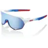 100% Speedlab S2 Total Energies Team Matte White/Metallic Blue HiPER Blue Multilayer Mirror Lens