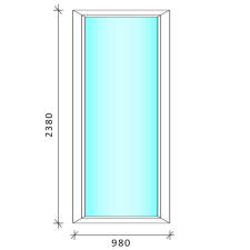 100x240 Fix műanyag ablak nyílászáró