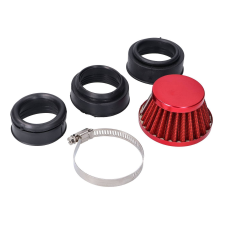 101 Octane Power Shorty 44-58mm piros légszűrő motorkerékpár szűrő