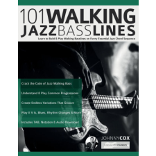  101 Walking Jazz Bass Lines – Johnny Cox,Tim Pettingale idegen nyelvű könyv