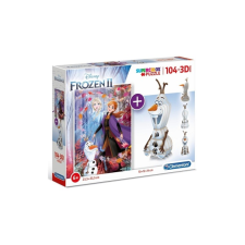  104 DB-OS PUZZLE + 3D MODELL - JÉGVARÁZS Clementoni puzzle, kirakós