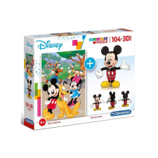  104 db-os puzzle + 3D modell - Mickey Mo puzzle, kirakós