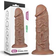  10.5&#039;&#039; Realistic Chubby Dildo Brown műpénisz, dildó