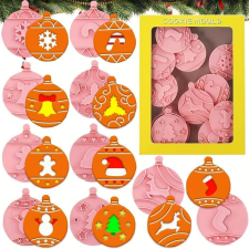  10 darabos Karácsonyi Süteményszaggató Készlet konyhai eszköz