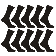 10PACK fekete bambusz hosszú Nedeto zokni (10PBV01) L férfi zokni