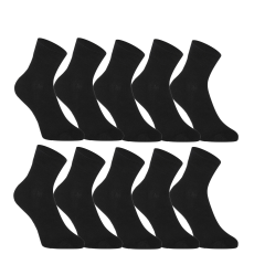  10PACK zokni Styx bokazokni bambusz fekete (10HBK960) L