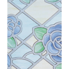 11833- Amiens blue kék öntapadós üvegfólia 45 cm x 15 m tapéta, díszléc és más dekoráció