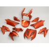  11 darabos narancssárga metál burkolatszett Yamaha Aerox, MBK Nitro 50ccm, 100ccm 2 ütemű motorokhoz