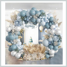  129 darabos lufi dekorációs szett – kék 33069285k party kellék