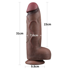  12'' Dual Layered Silicone Cock XXL műpénisz, dildó