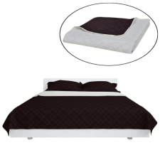 130880 Double-sided Quilted Bedspread Beige/Brown 170 x 210 cm lakástextília