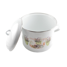 13472 ZOMÁNC FAZÉK+FEDŐ 24CM 8,6L. edény