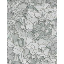  13578 - Tulips grey  3D szürke tulipános sztatikus ablakfólia 45 cm x 1,5 m tapéta, díszléc és más dekoráció
