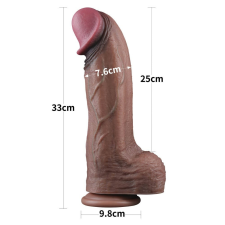  13'' Dual Layered Silicone Cock XXL műpénisz, dildó