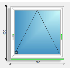  150x150 bukó ablak Deceuninck Vision 76 nyílászáró