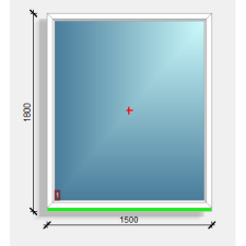  150x180 fix ablak Rehau Eurodesign 70 nyílászáró