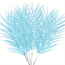  15 darab arany színű műpálma levél dekoráció