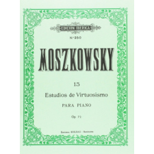  15 Estudios de virtuosismo Op.72 – MORITZ MOSZKOWSKI idegen nyelvű könyv
