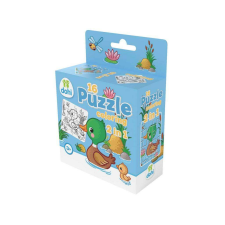 16 Darabos Színezos Puzzle 2 az 1-ben - Kacsa puzzle, kirakós