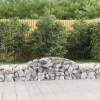  17 db íves horganyzott vas gabion kosár 300x50x40/60 cm