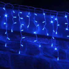  180 LED jégcsap fényfüzér, 5,6 m, Kék karácsonyfa izzósor