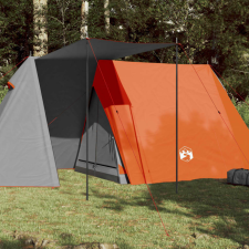 185T Taffeta 3-személyes szürke-narancs sátor 465x220x170 cm sátor